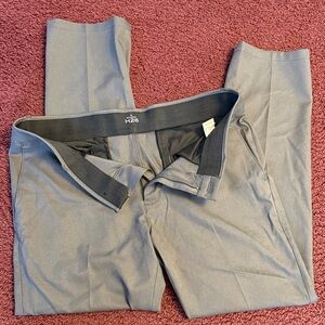 Haggar 26 Men's Light Gray Dress Pants - Slim Tailored Style